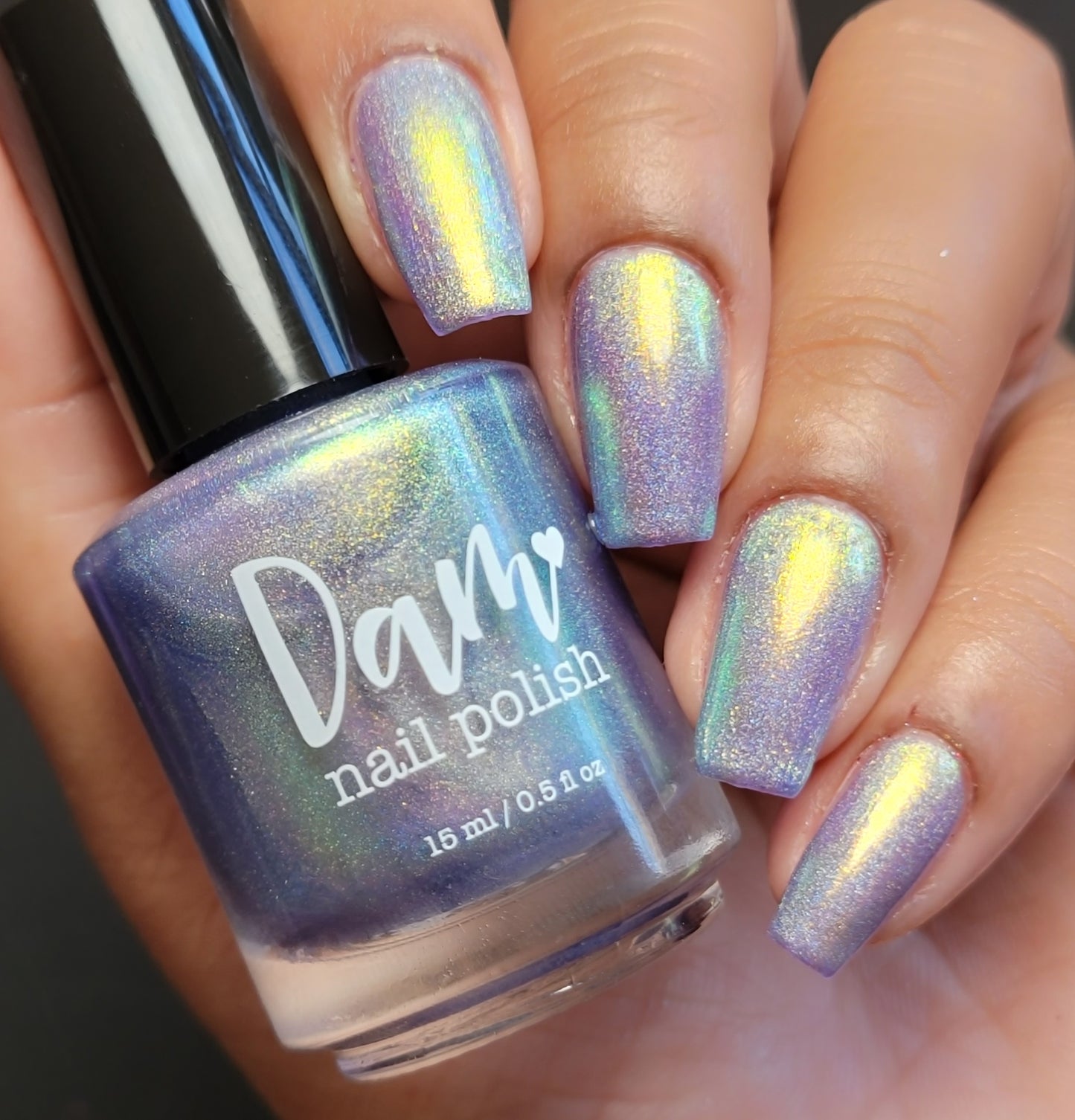 Data is My Love Language - Purple Holographic Nail Polish - Purple Shimmer Nail Polish - Aquarius Birthday Duo