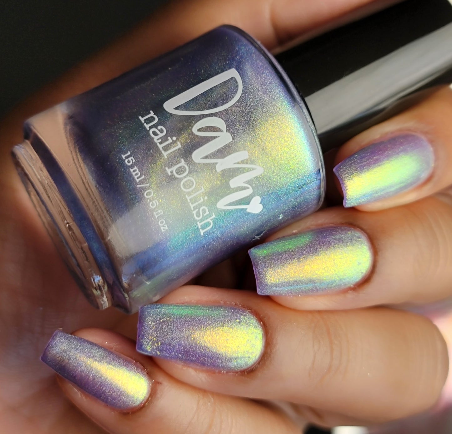 Data is My Love Language - Purple Holographic Nail Polish - Purple Shimmer Nail Polish - Aquarius Birthday Duo