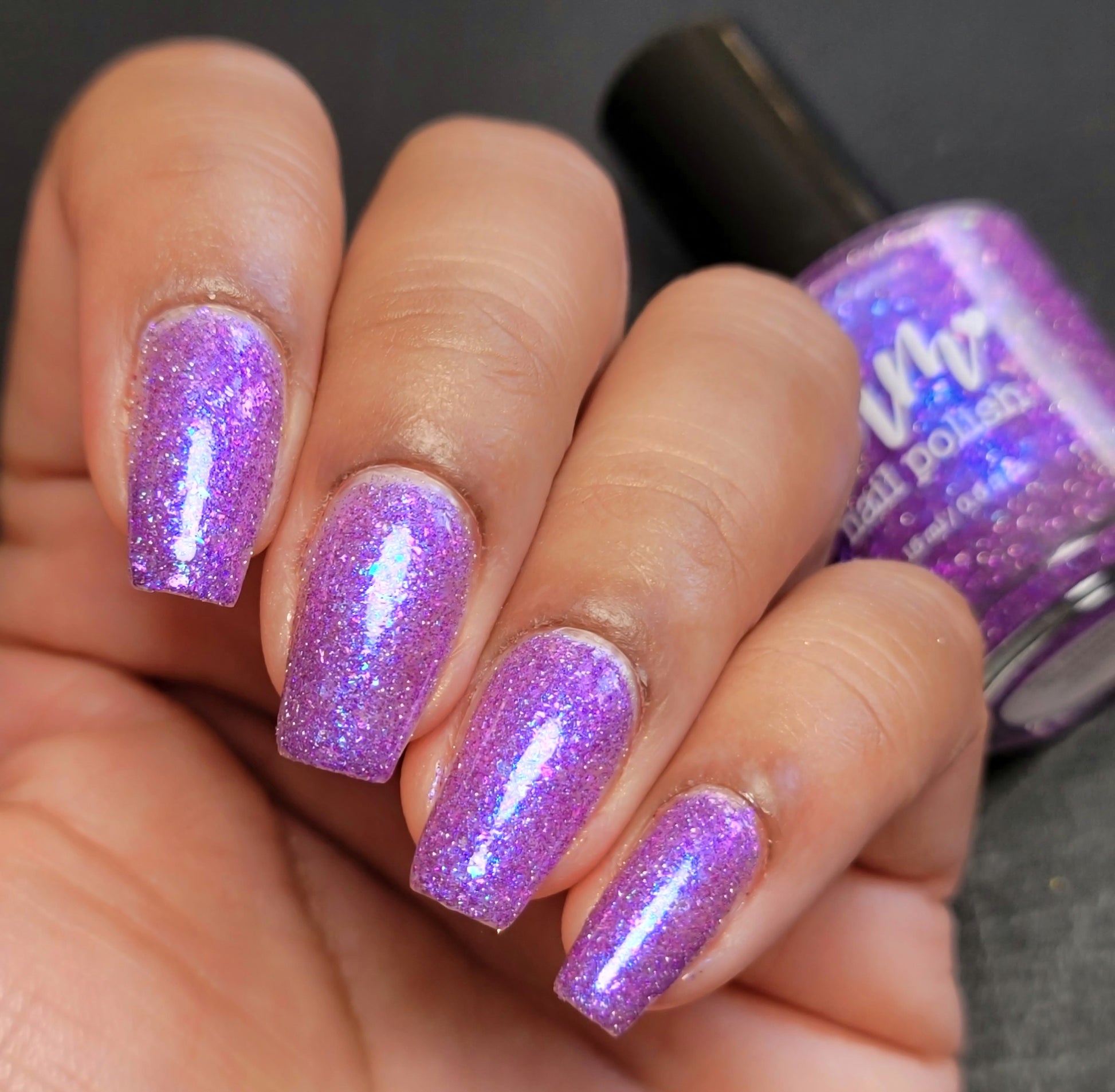 No Shady Business - Purple Flakie Nail Polish - Purple Reflective Nail Polish - Glitter Nail Polish - Aquarius Birthday Duo - Dam Nail Polish