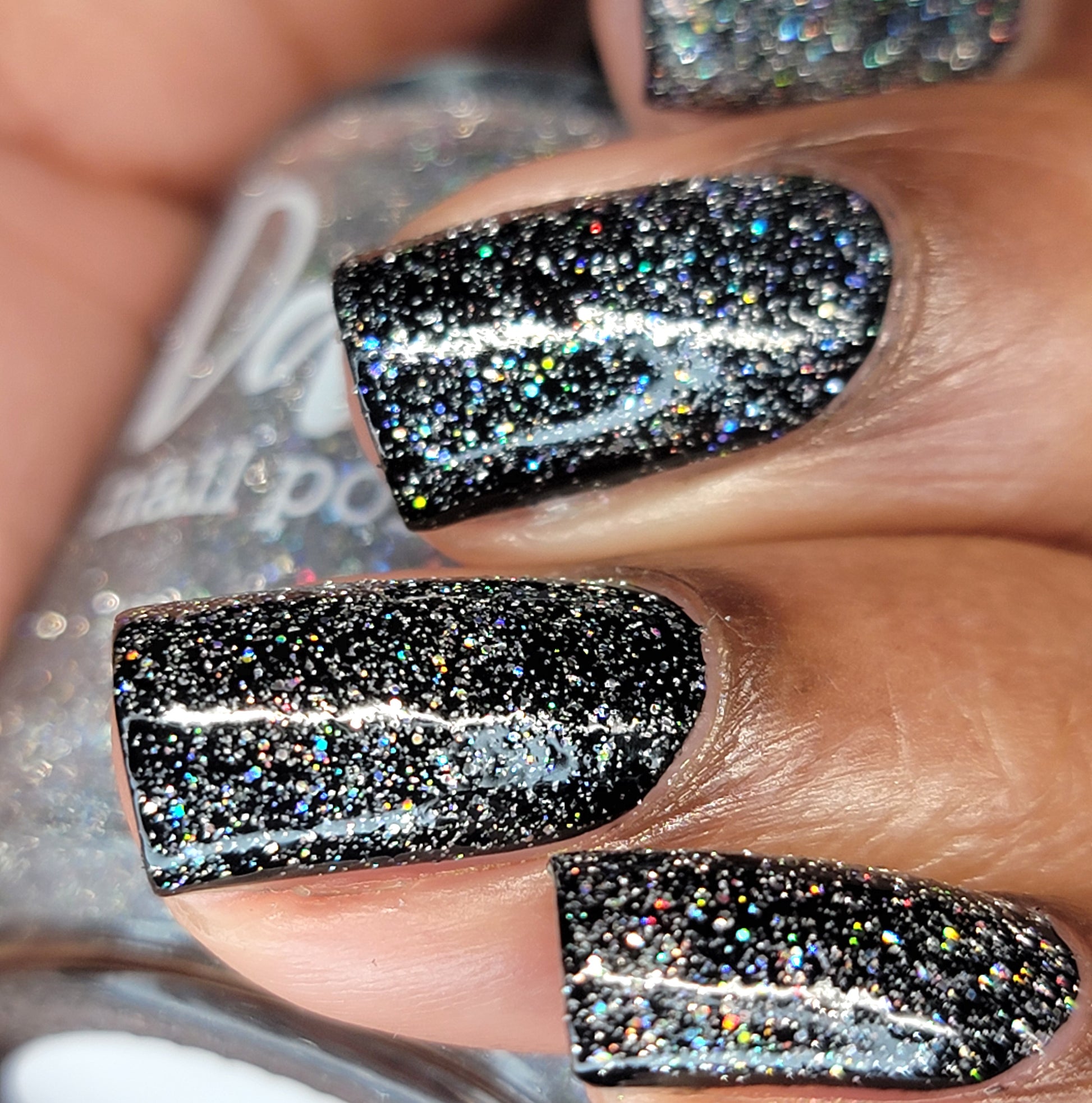 Go Fish - Silver Holographic Reflective Glitter Nail Polish - Dam Nail Polish