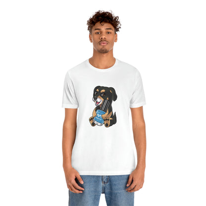 Snickers the Polish Loving Dog - Unisex Jersey Short Sleeve Tee