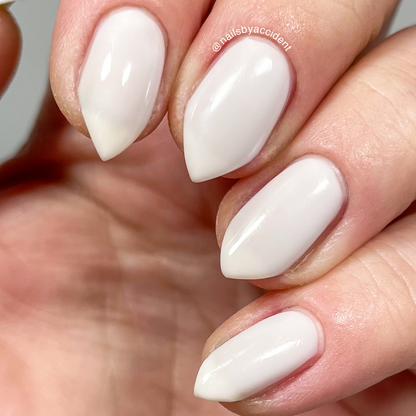Another Day, Another Dahlia - Gray Solar Nail Polish - White Nail Polish - Petal to the Metal Collection - Dam