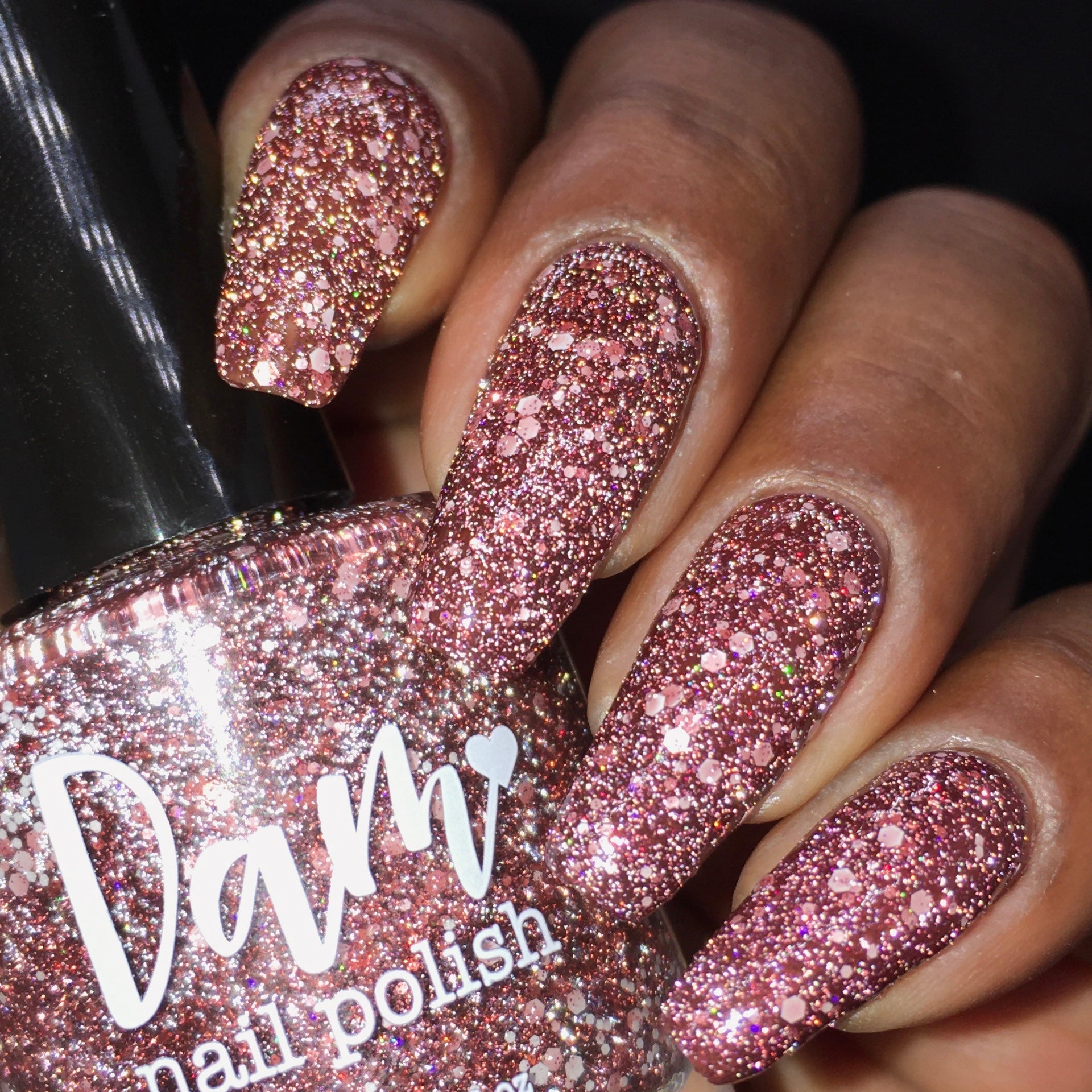 Bear Nap - Brown Reflective Glitter Nail Polish - Hibernation Collection - Dam