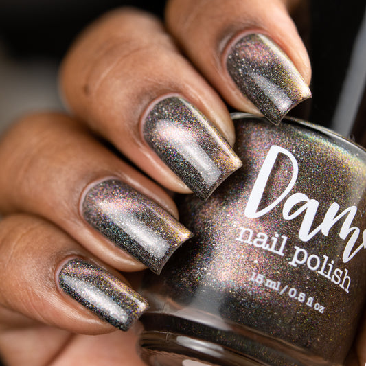 Blazar - Rose Gold/Bronze/Green Magnetic Holographic Nail Polish - Astronomical 2 Collection - Dam