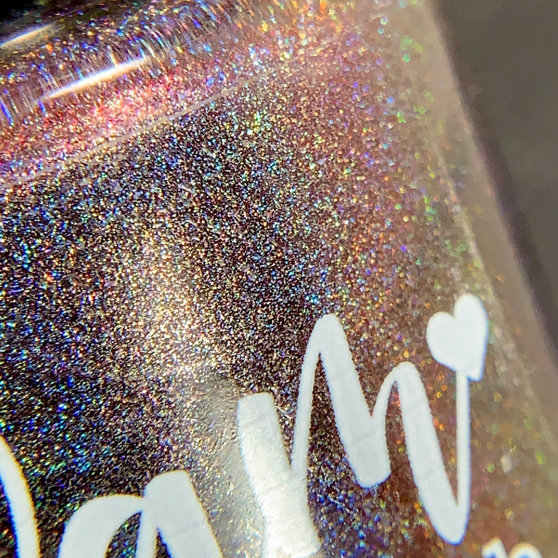 Change of Heart (holo) - Black Red Multichrome Polish - Dam Nail Polish