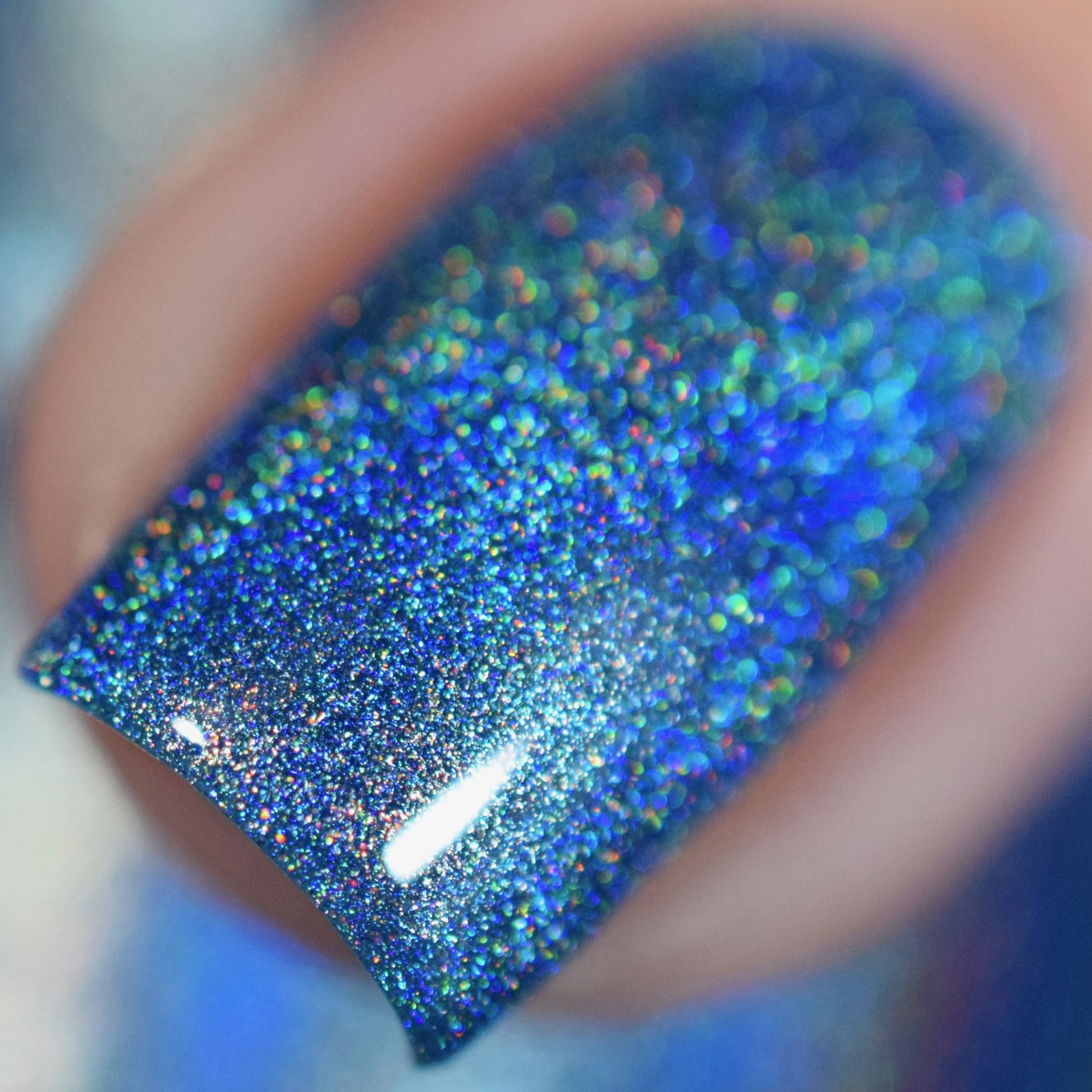 Aquamarine - Blue Holographic Polish - Gemstone Collection Pt. 1 - Dam Nail Polish
