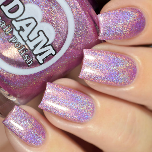 Holo Kitty - Pink Holographic Nail Polish - Dam Nail Polish