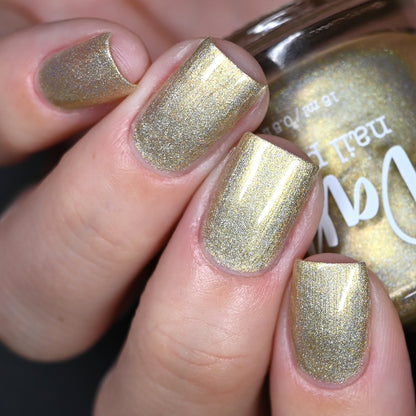 Gold - Jewelry Box Holos - Holographic Nail Polish - Dam