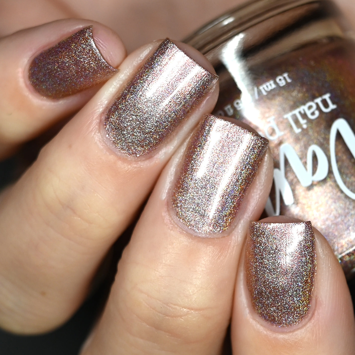 Rose Gold - Jewelry Box Holos - Holographic Nail Polish - Dam
