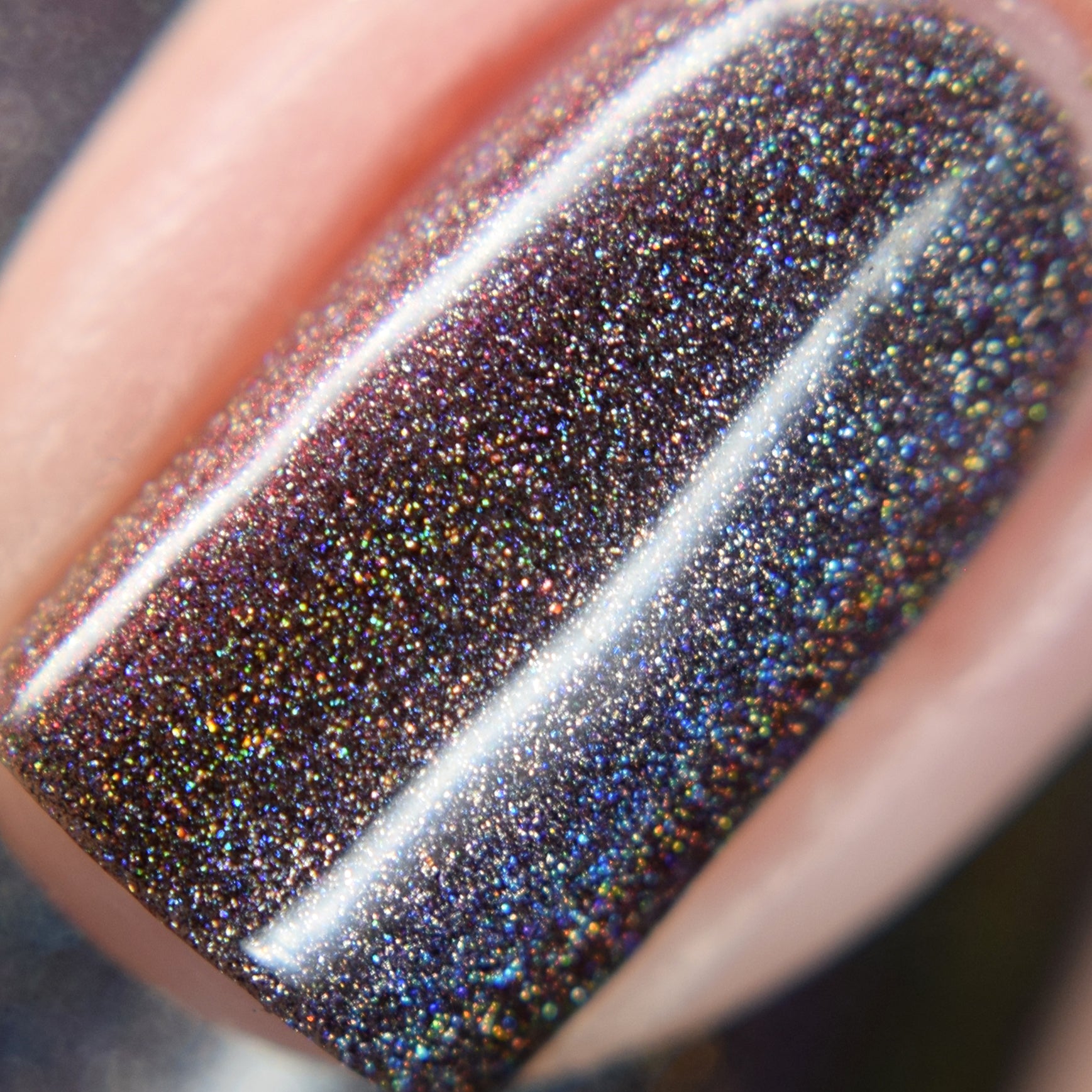 Change of Heart (holo) - Black Red Multichrome Polish - Dam Nail Polish