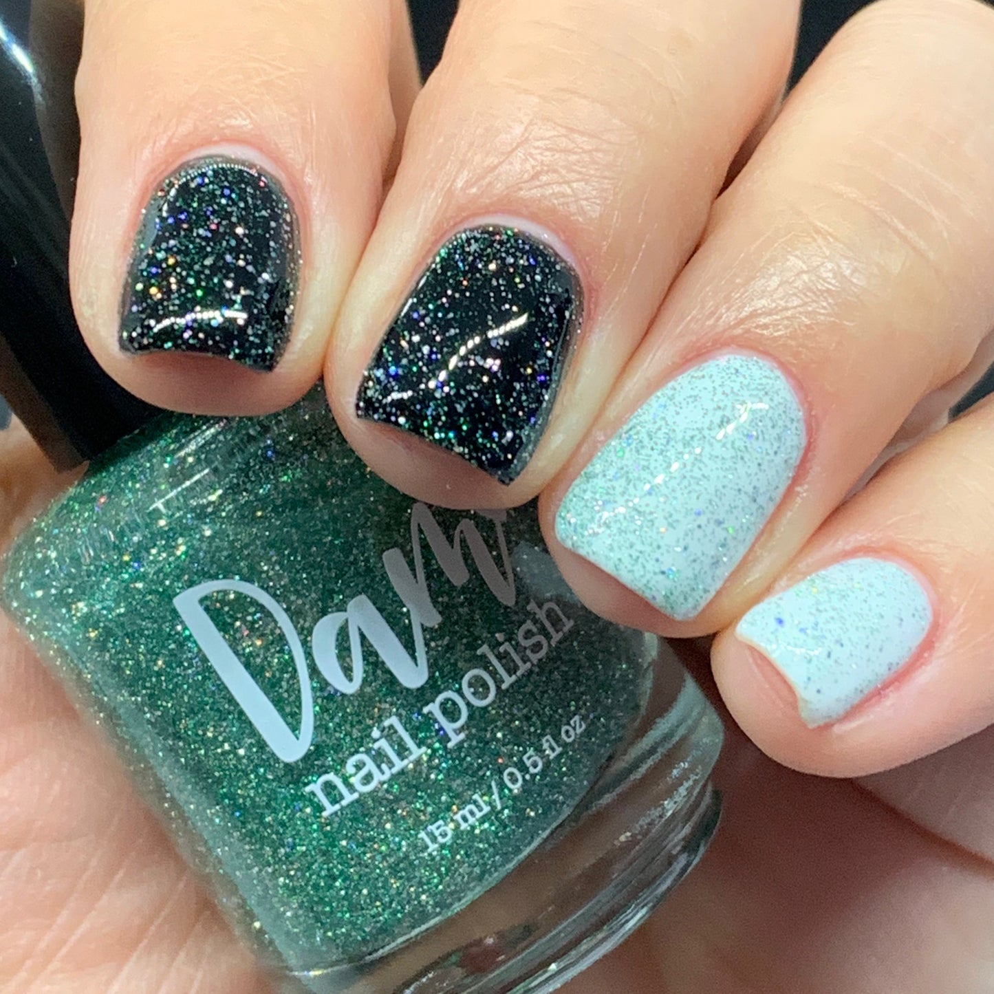 Wild Card - Green Holographic Reflective Glitter Nail Polish