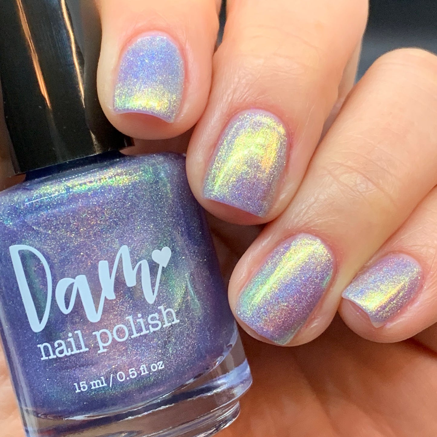 Data is My Love Language - Purple Holographic Nail Polish - Purple Shimmer Nail Polish - Aquarius Birthday Duo