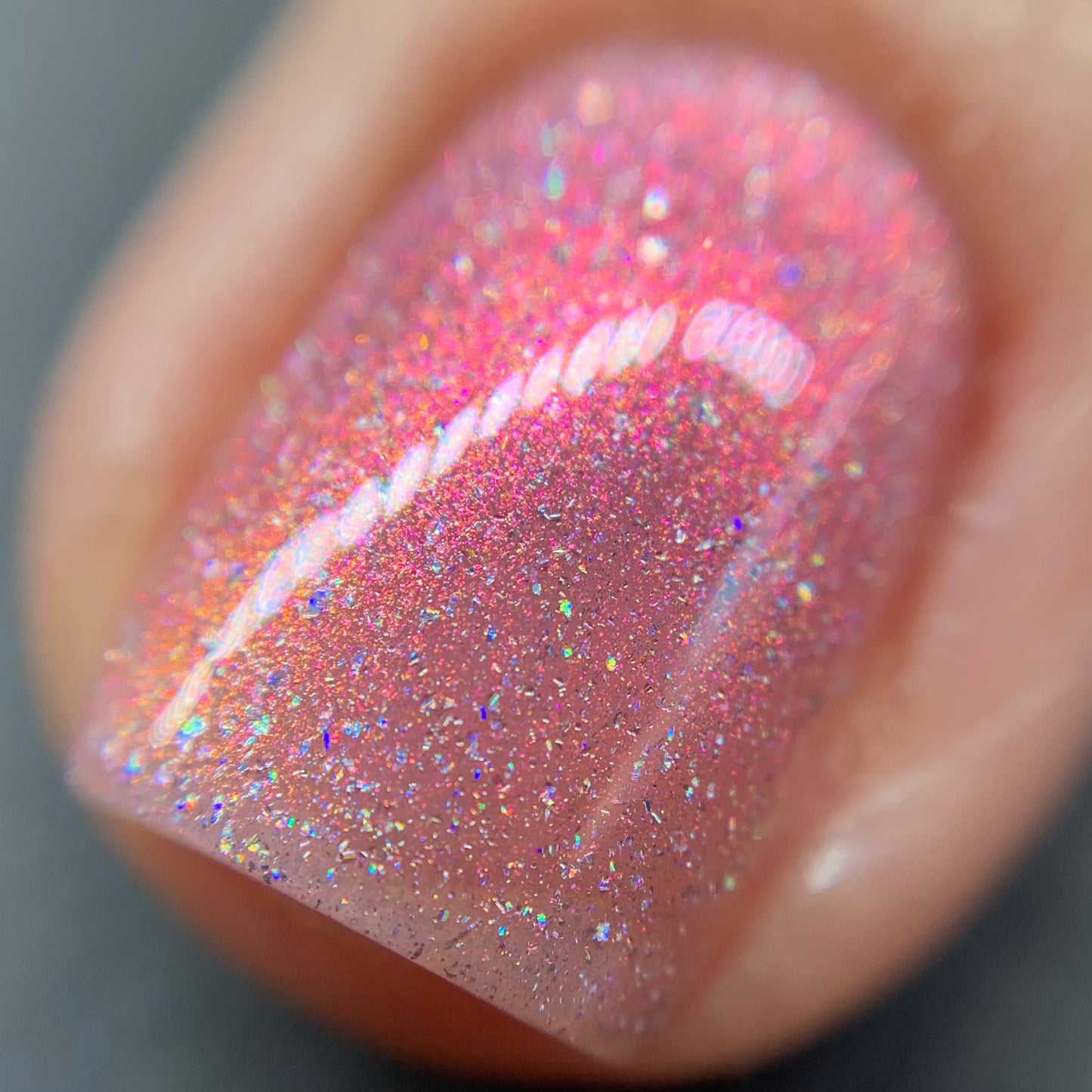 I Wear My ❤️ On My Nails - Pink Holo Nail Polish - Pink Shimmer Nail Polish - Valentine's Day Duo - Dam Nail Polish
