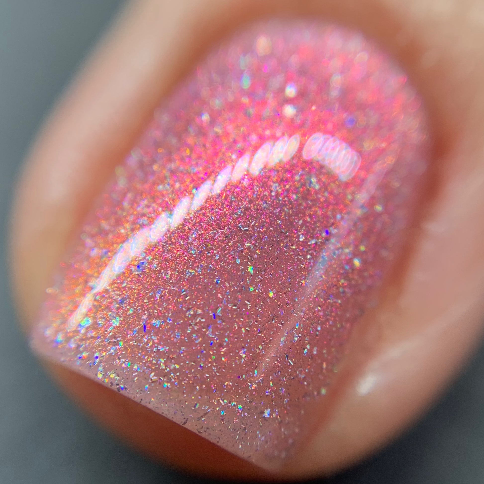 I Wear My ❤️ On My Nails - Pink Holo Nail Polish - Pink Shimmer Nail Polish - Valentine's Day Duo - Dam Nail Polish
