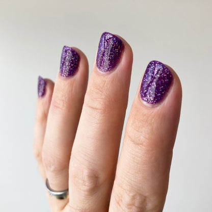 Grape Spread - Jams & Jellies Collection - Purple Reflective Glitter Nail Polish - Dam