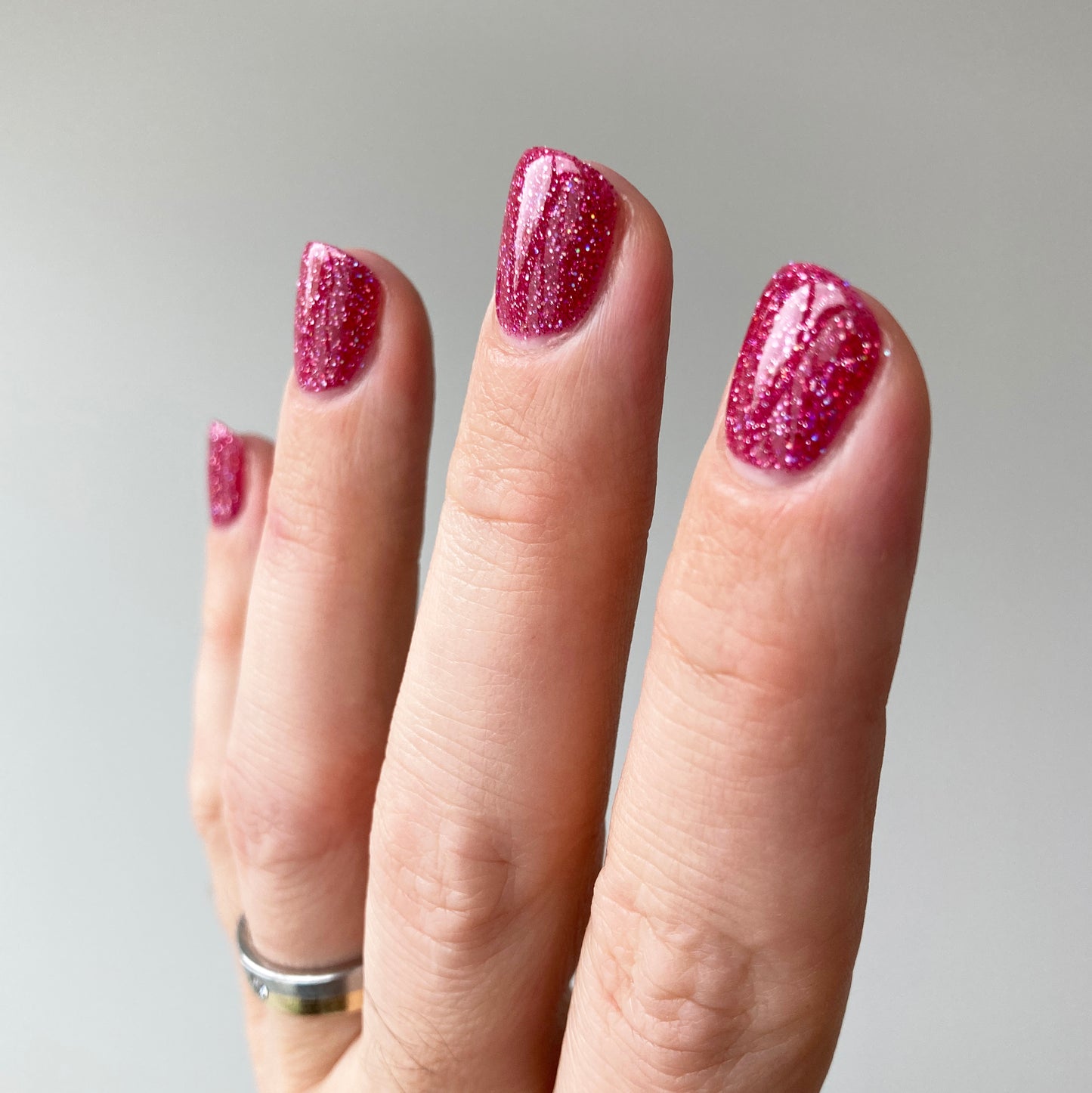 Raspberry Marmalade - Jams & Jellies Collection - Pink Reflective Glitter Nail Polish - Dam