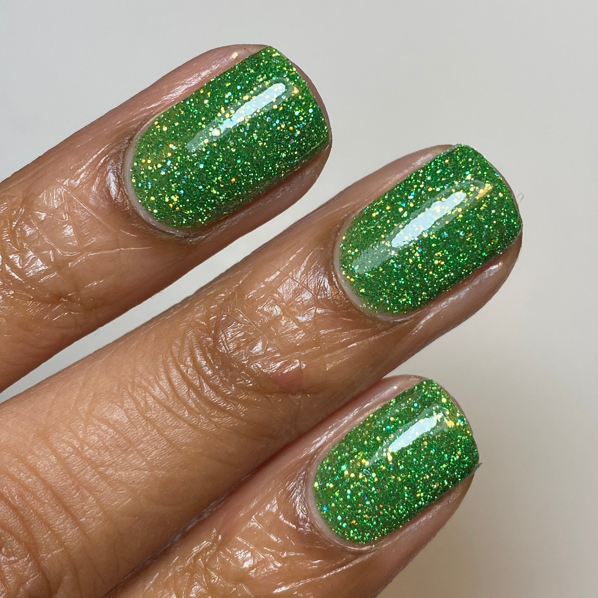 Mint Jelly - Jams & Jellies Collection - Green Reflective Glitter Nail Polish - Dam