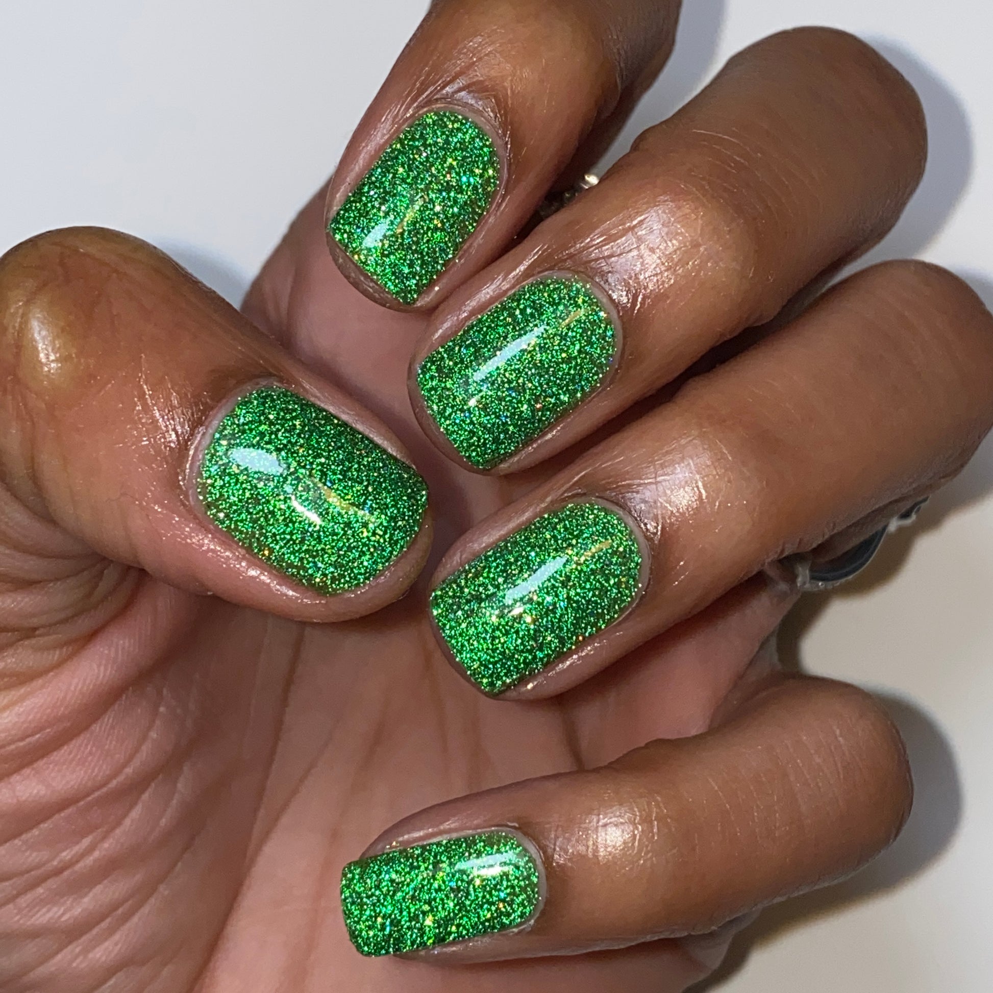 Mint Jelly - Jams & Jellies Collection - Green Reflective Glitter Nail Polish - Dam