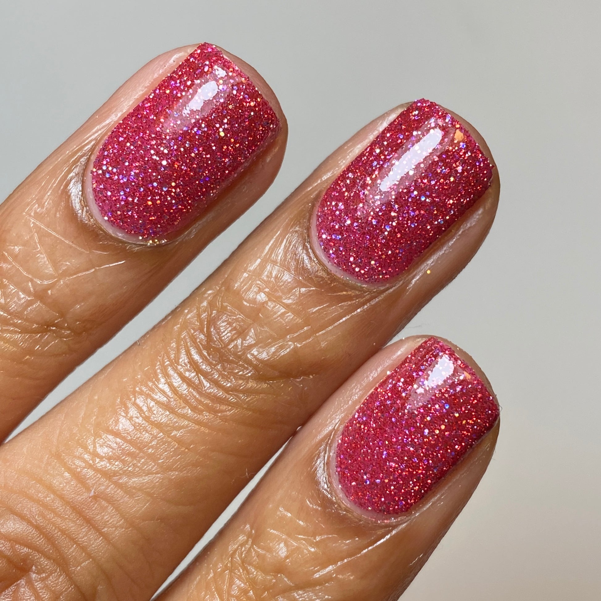Raspberry Marmalade - Jams & Jellies Collection - Pink Reflective Glitter Nail Polish - Dam