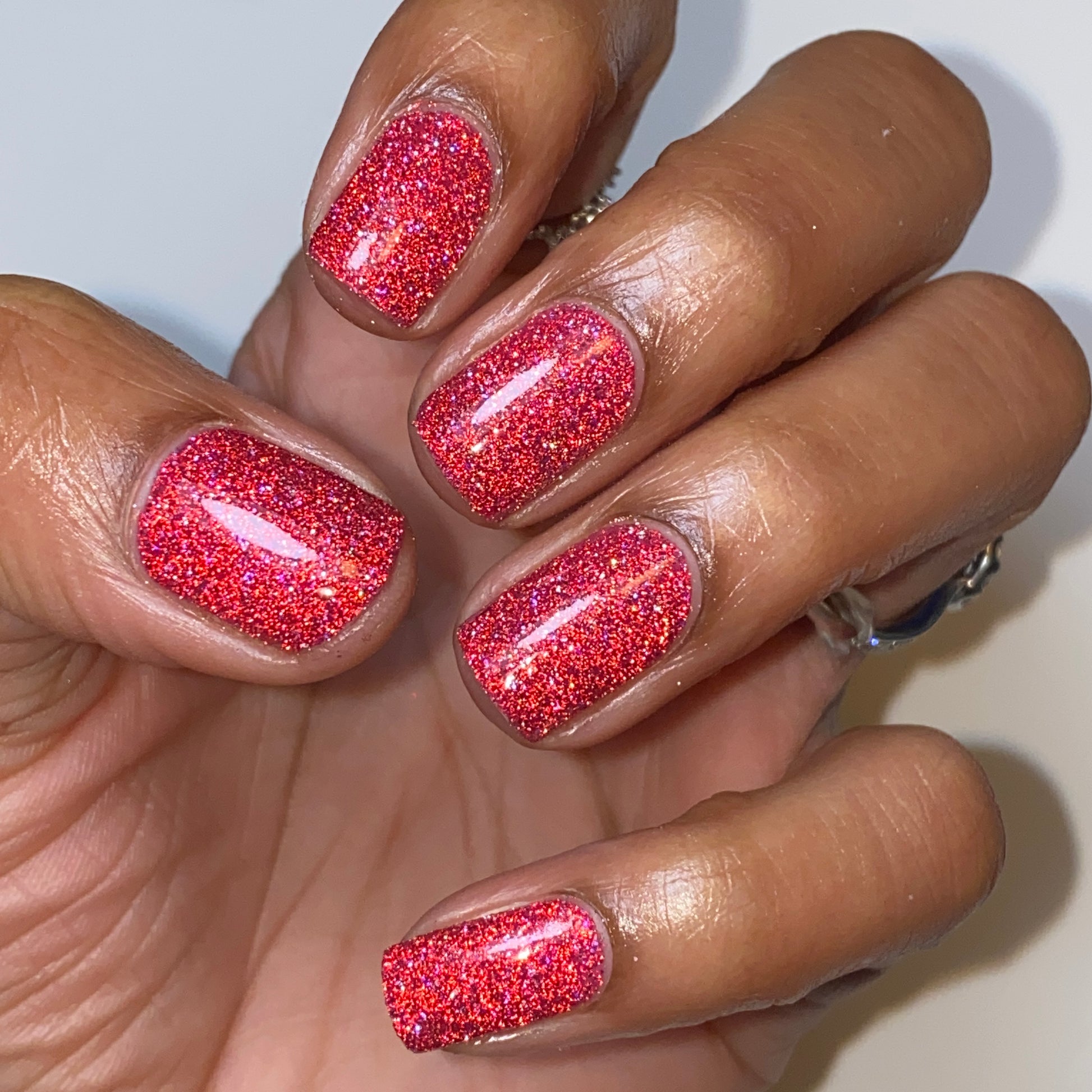 Raspberry Marmalade - Jams & Jellies Collection - Pink Reflective Glitter Nail Polish - Dam