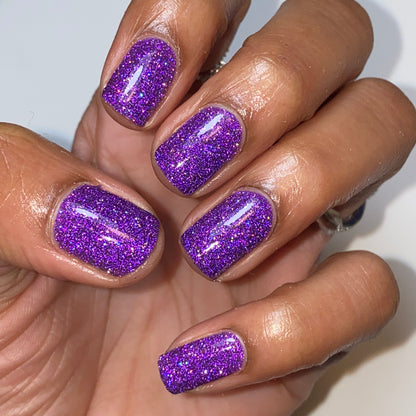 Jams & Jellies Collection - Rainbow Reflective Glitter Nail Polish - Dam