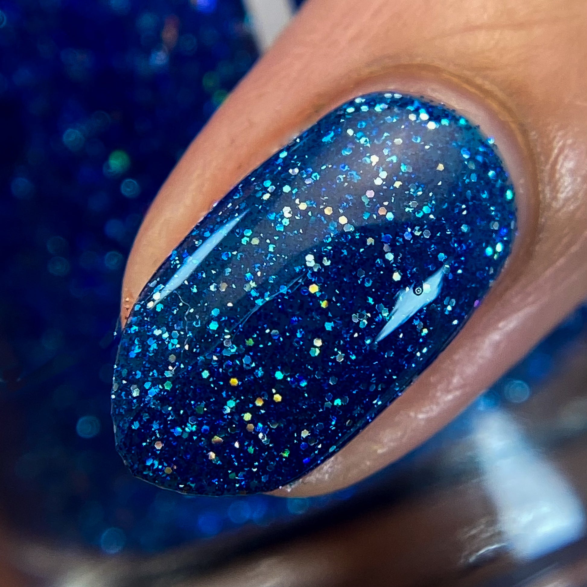 Blueberry Jam - Jams & Jellies Collection - Blue Reflective Glitter Nail Polish - Dam