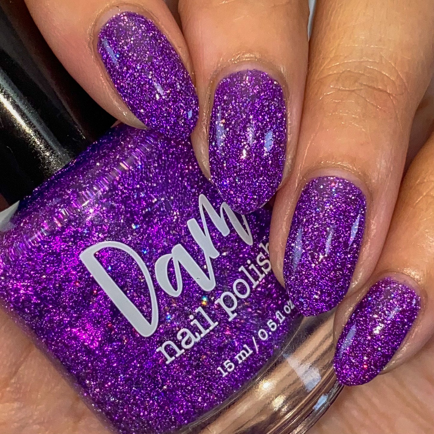 Grape Spread - Jams & Jellies Collection - Purple Reflective Glitter Nail Polish - Dam