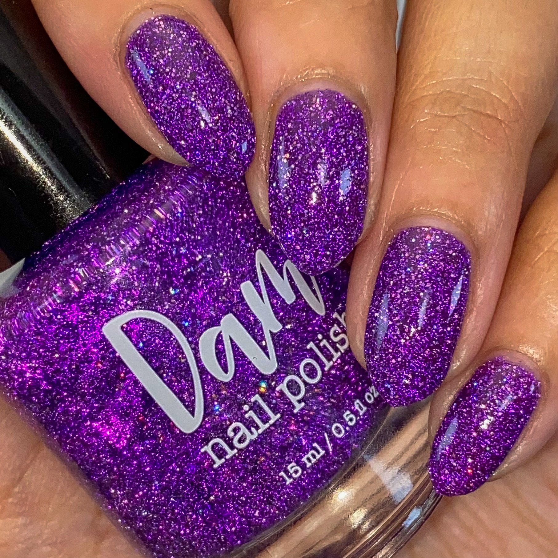 Grape Spread - Jams & Jellies Collection - Purple Reflective Glitter Nail Polish - Dam