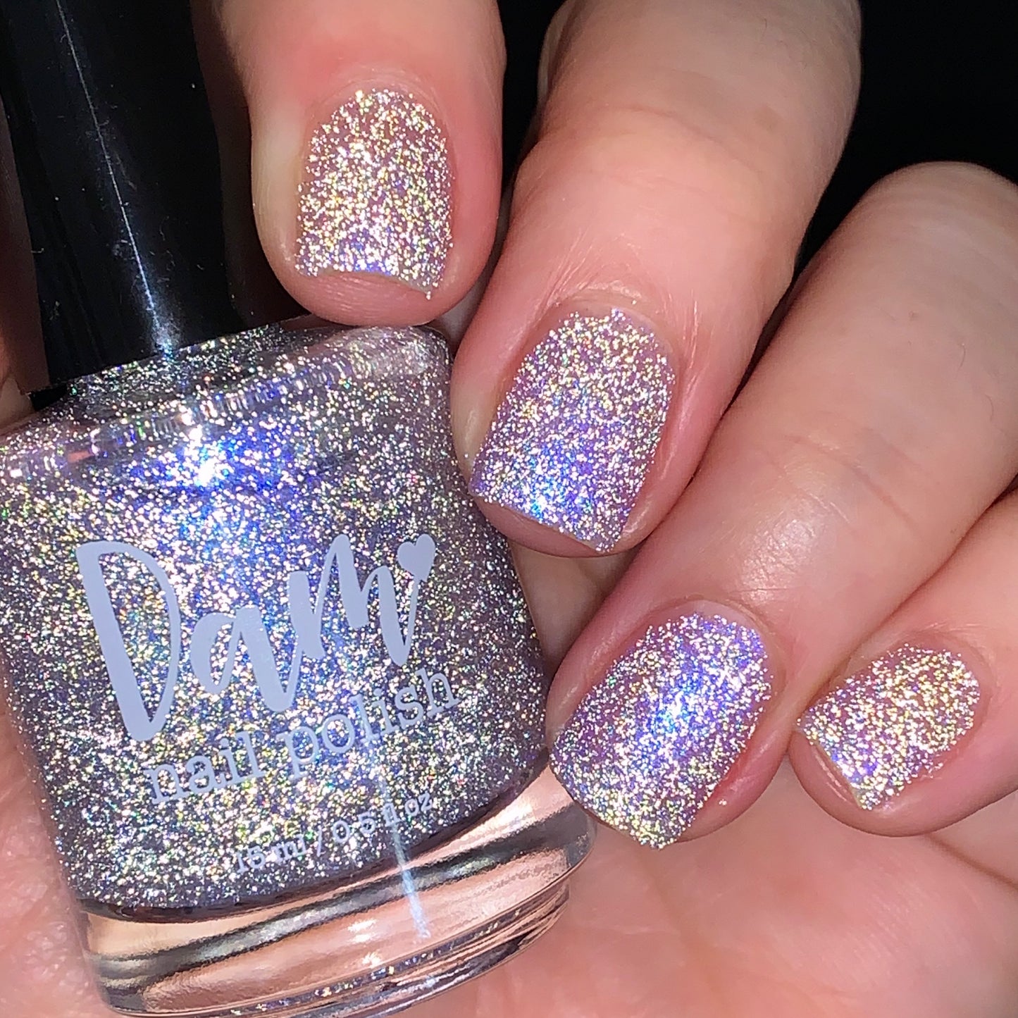 Love Lots - Blurple Purple Shimmer - Silver Reflective Glitter Nail Polish - Life is Short Collection