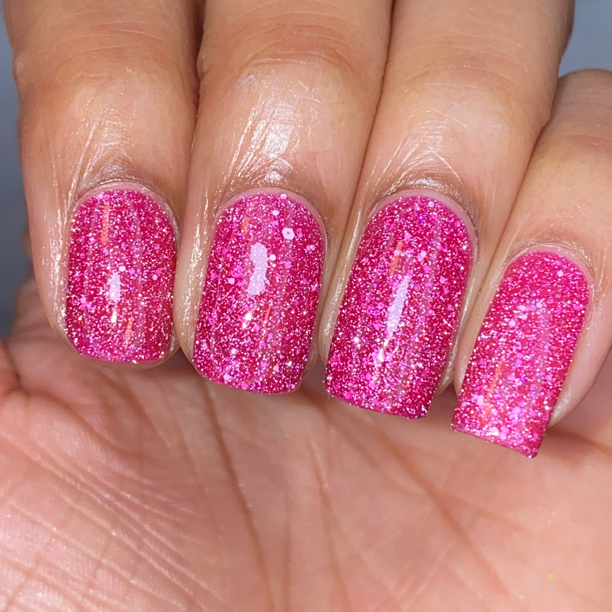 Sweet Dreams - Snooze Collection - Pink Reflective Glitter Nail Polish - Dam