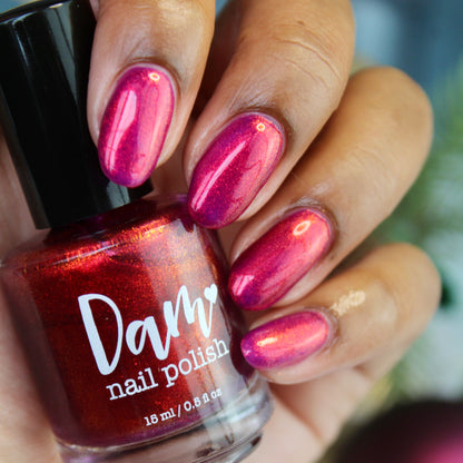 Jingle Berries - Red Shimmer Nail Polish - Polish of the Month - Nov 2022