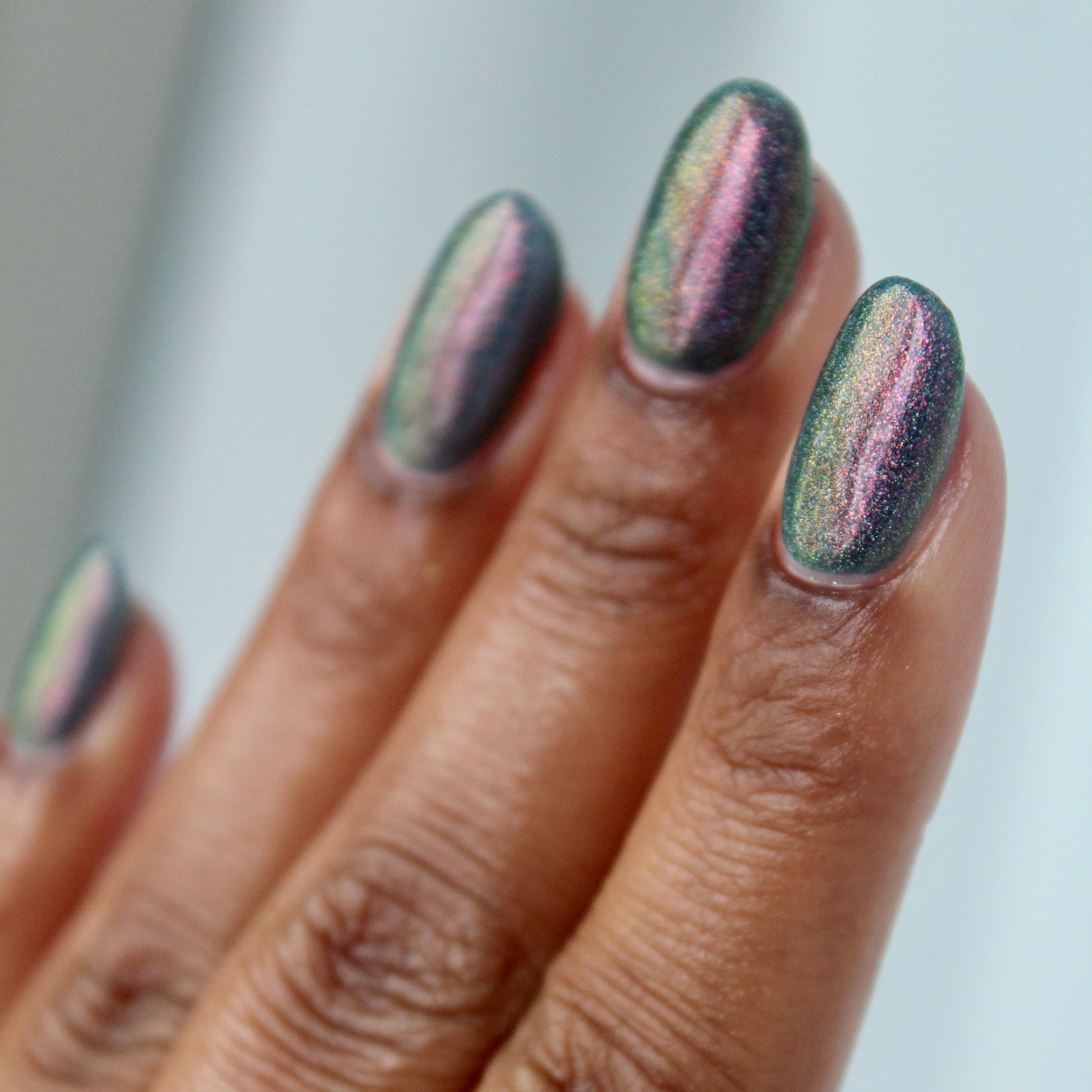 Brit - Blue Shimmer Polish - Survivor Series - Dam Nail Polish
