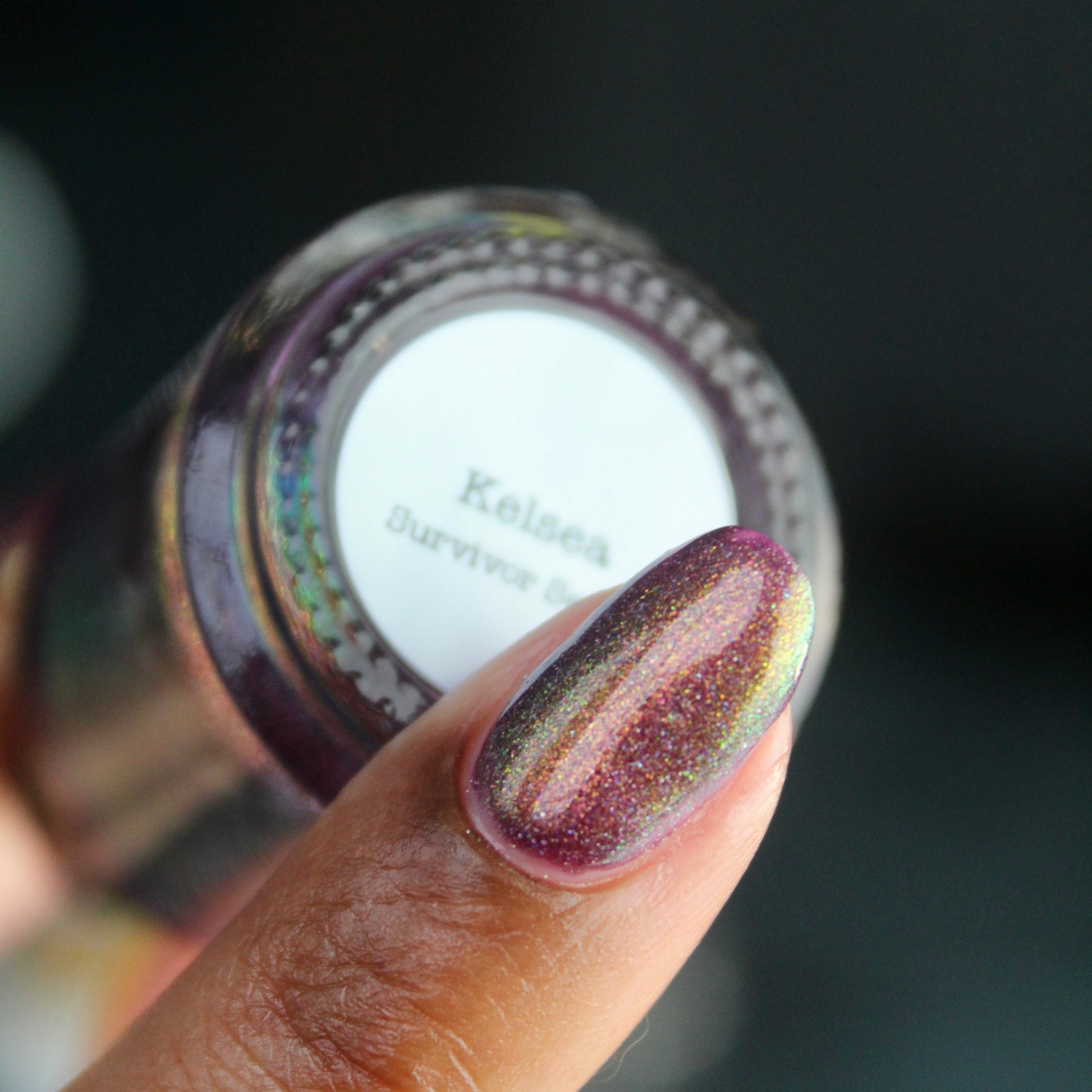 Kelsea - Purple Shimmer Polish - Survivor Series - Dam Nail Polish