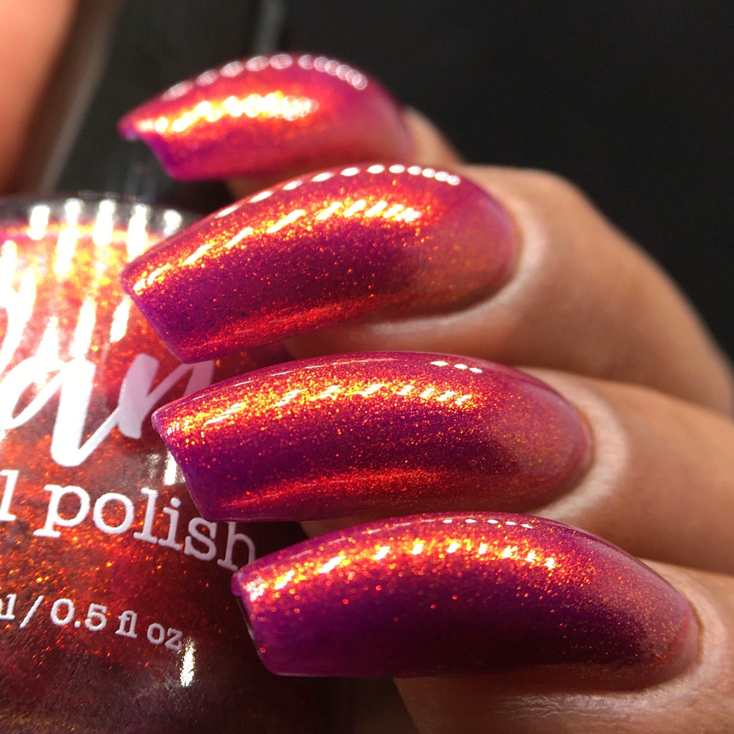 Jingle Berries - Red Shimmer Nail Polish - Polish of the Month - Nov 2022