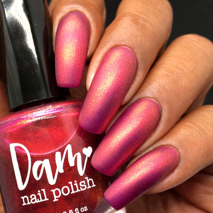Jingle Berries - Red Shimmer Nail Polish - Polish of the Month - Nov 2022