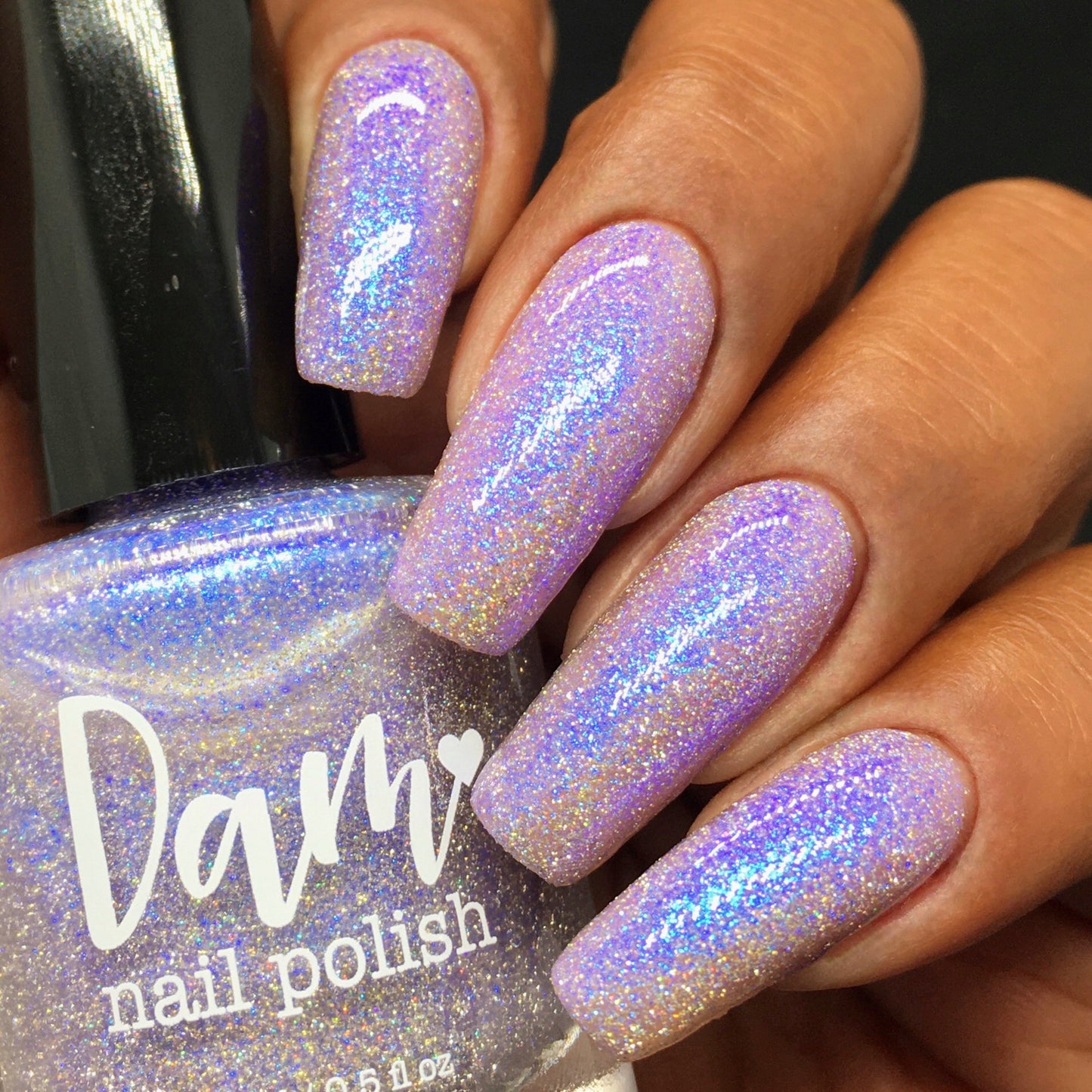 Love Lots - Blurple Purple Shimmer - Silver Reflective Glitter Nail Polish - Life is Short Collection