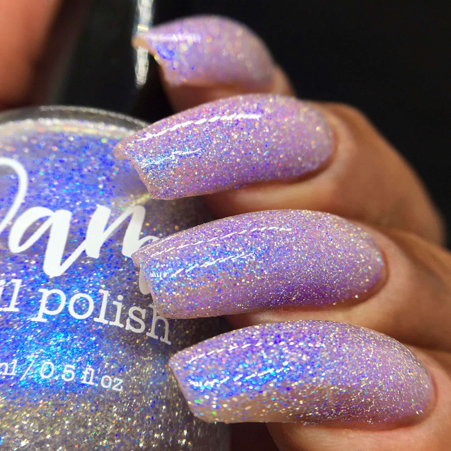 Love Lots - Blurple Purple Shimmer - Silver Reflective Glitter Nail Polish - Life is Short Collection
