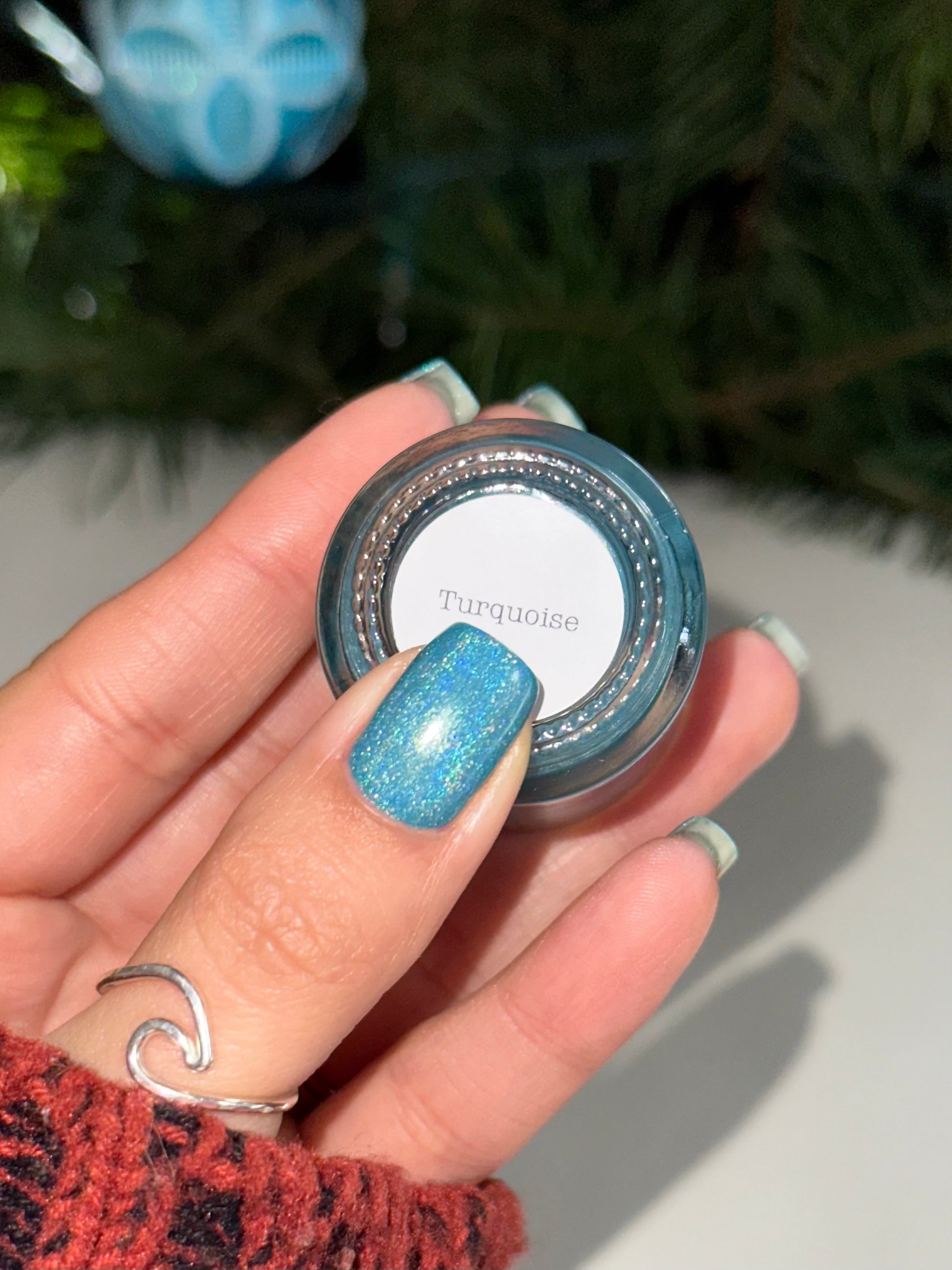 Turquoise - Light Blue Holographic Polish - Gemstone Collection Pt. 4 - Dam