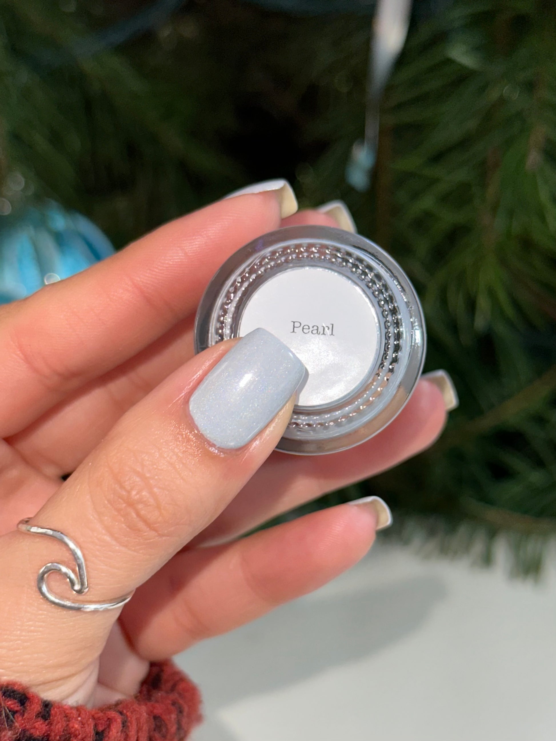 Pearl - Pearl White Holographic Polish - Gemstone Collection Pt. 2 - Dam