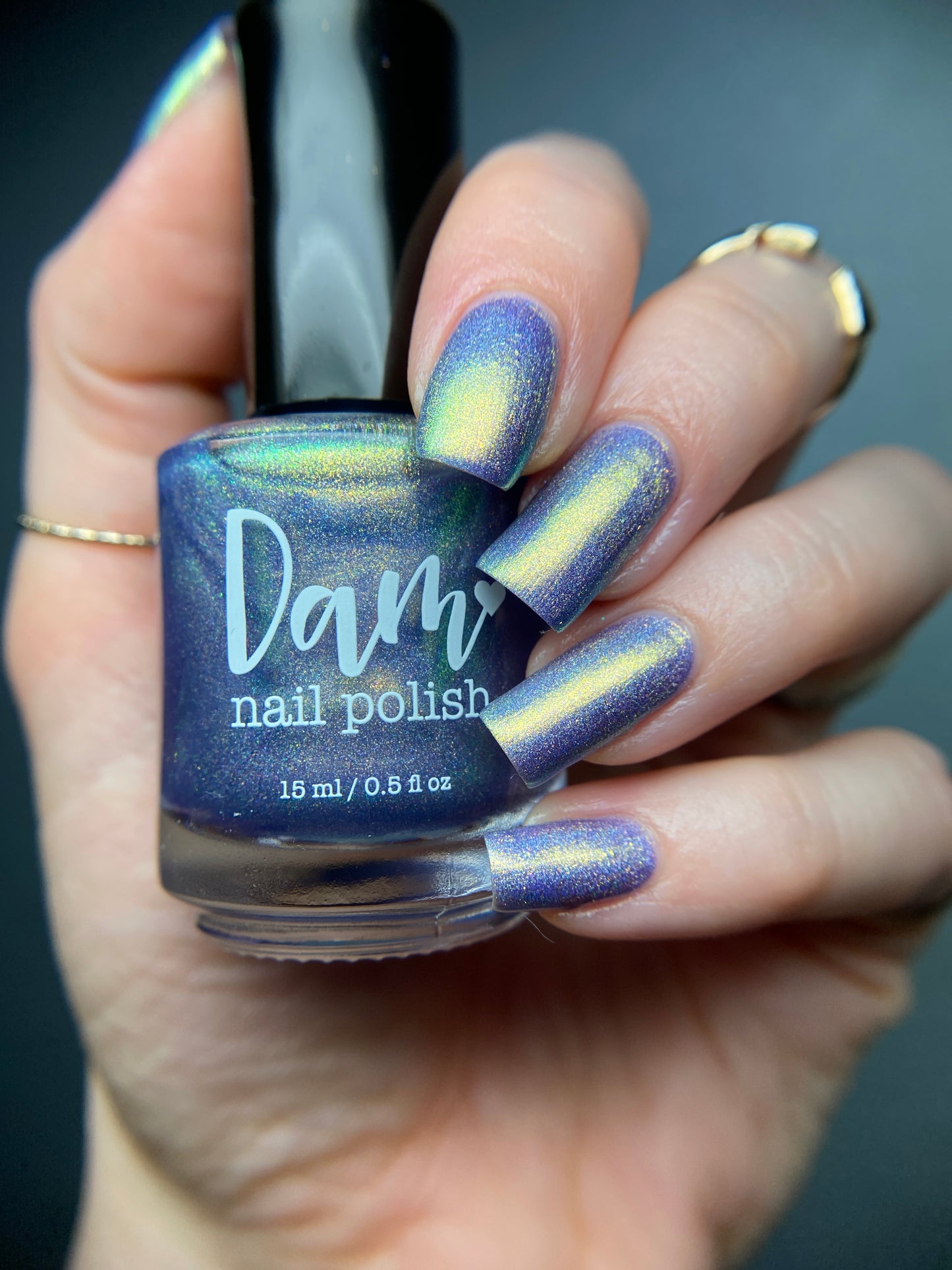 Data is My Love Language - Purple Holographic Nail Polish - Purple Shimmer Nail Polish - Aquarius Birthday Duo