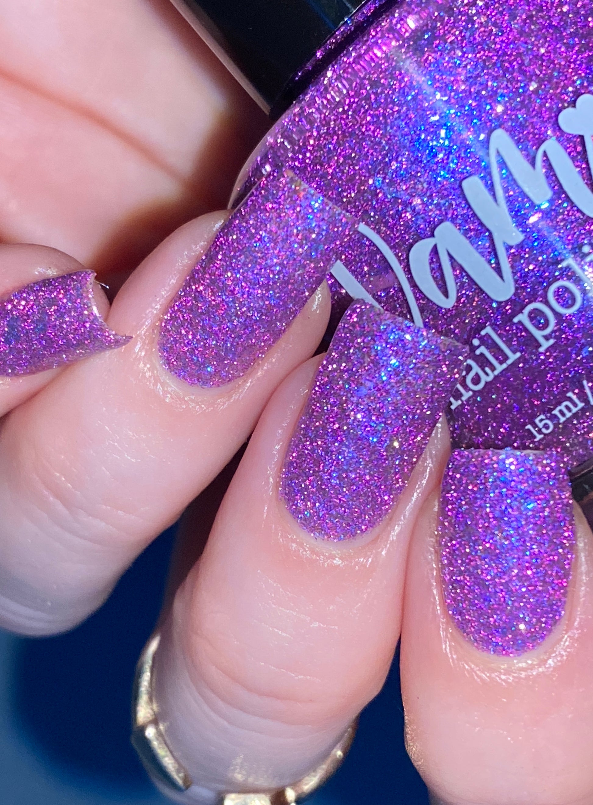 No Shady Business - Purple Flakie Nail Polish - Purple Reflective Nail Polish - Glitter Nail Polish - Aquarius Birthday Duo - Dam Nail Polish