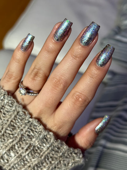 I ♥️ U 1,000 - Flakie Nail Polish - Facebook Fans Custom - Dam Nail Polish