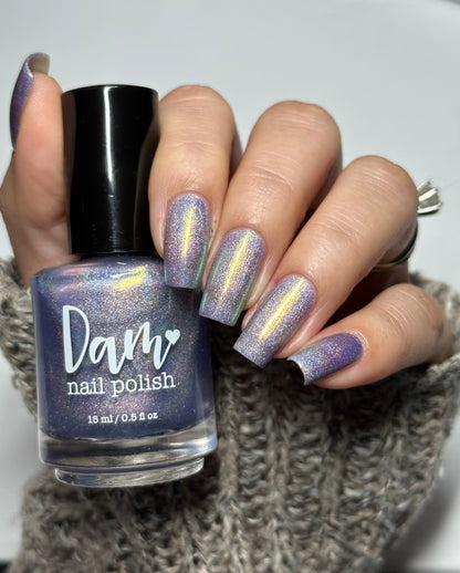 Data is My Love Language - Purple Holographic Nail Polish - Purple Shimmer Nail Polish - Aquarius Birthday Duo