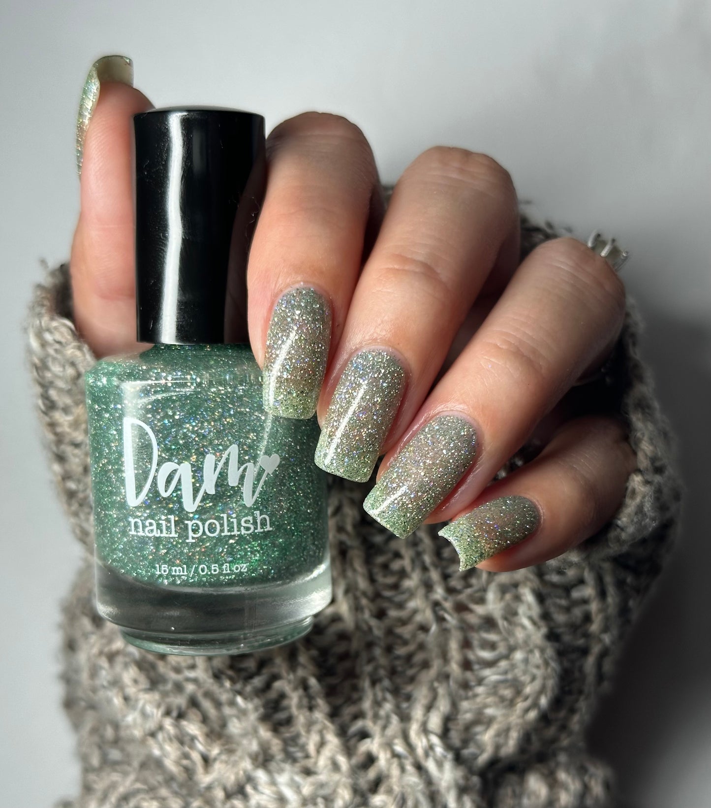 Wild Card - Green Holographic Reflective Glitter Nail Polish