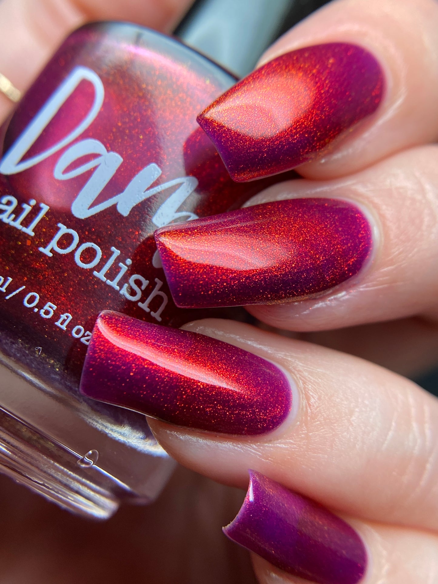 Jingle Berries - Red Shimmer Nail Polish - Polish of the Month - Nov 2022