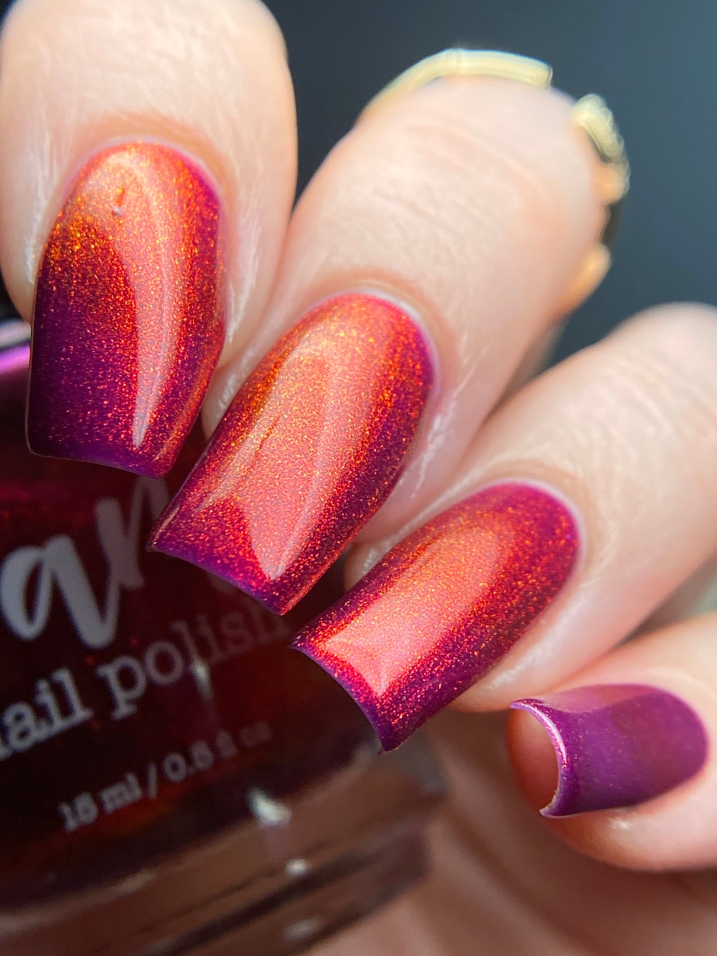 Jingle Berries - Red Shimmer Nail Polish - Polish of the Month - Nov 2022