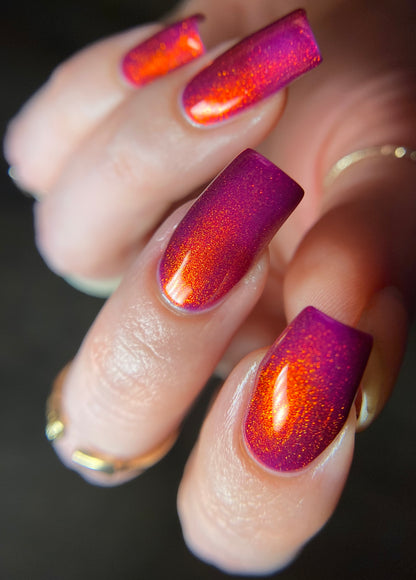 Jingle Berries - Red Shimmer Nail Polish - Polish of the Month - Nov 2022
