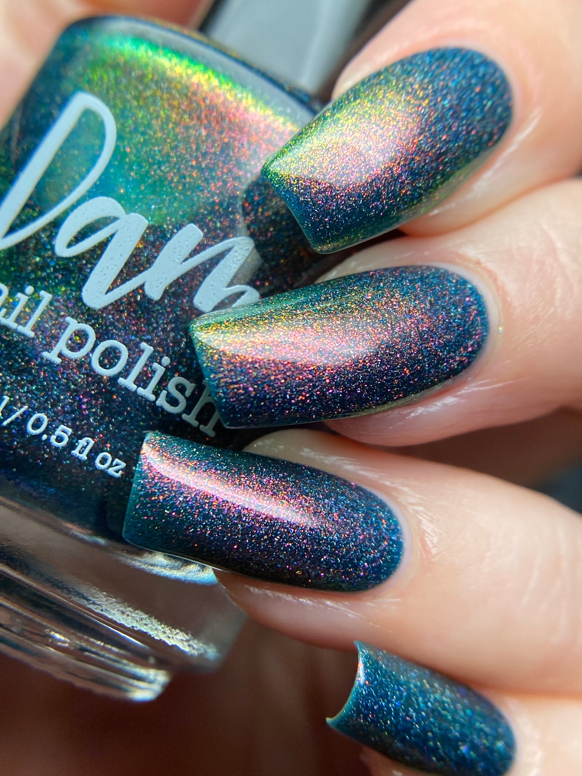 Brit - Blue Shimmer Polish - Survivor Series - Dam Nail Polish