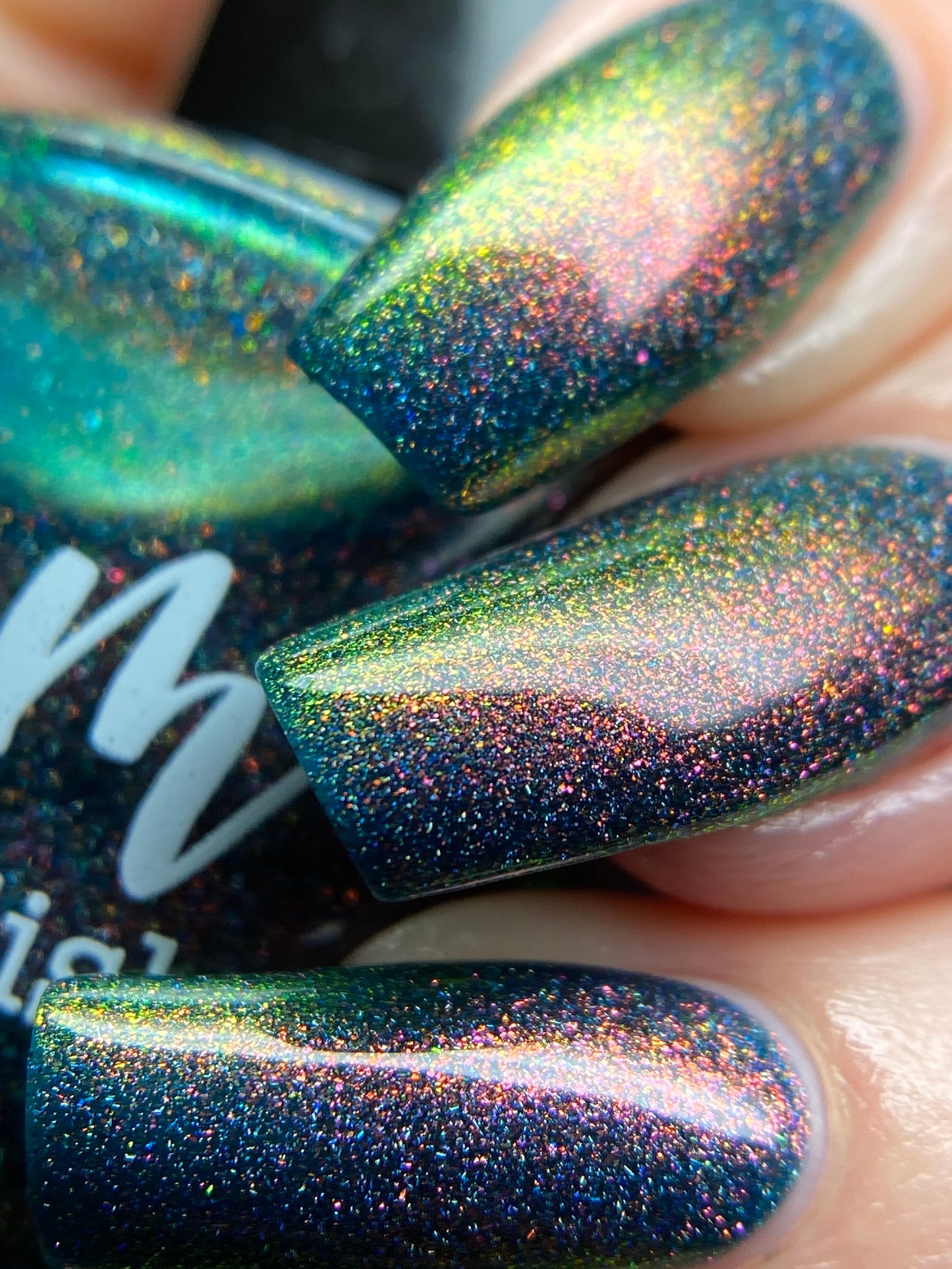 Brit - Blue Shimmer Polish - Survivor Series - Dam Nail Polish