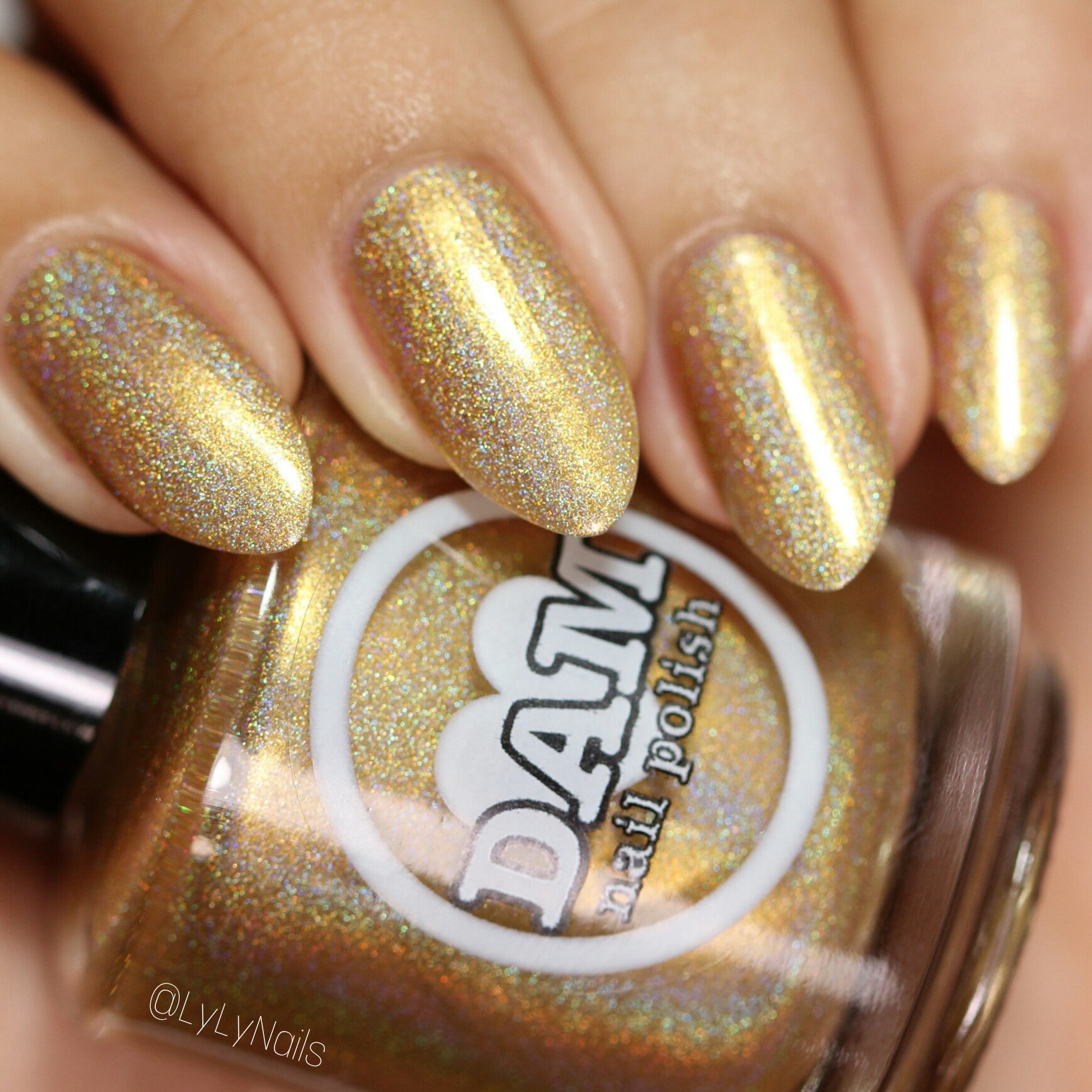 Holo Can You Gold? - Gold Holographic Nail Polish - Dam Nail Polish